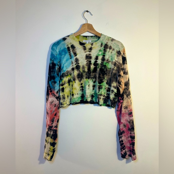 Cotton Citizen Tops - COTTON CITIZEN TOKYO LONG SLEEVE CROPPED TOP SIZE S